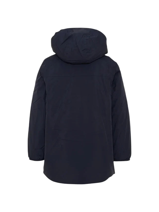 K-Way piumino lungo bambino Le Vrai Eiffel con cappuccio blu