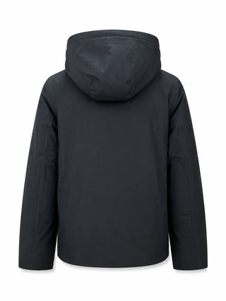K-Way giubbino imbottito unisex bambino con cappuccio nero grigio K81529W DCB K-WAY