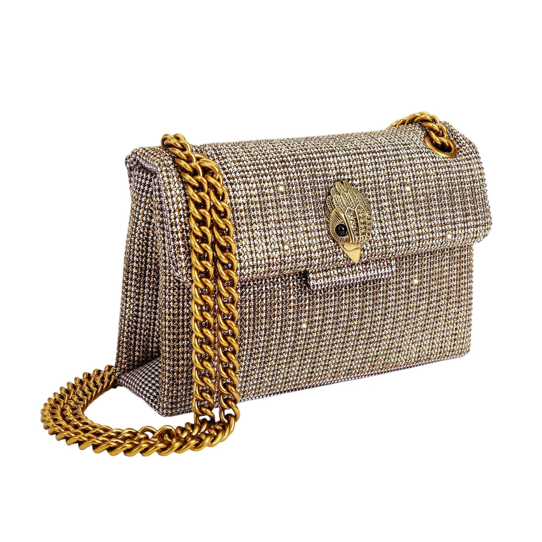Kurt Geiger borsa Kensington donna con strass beige