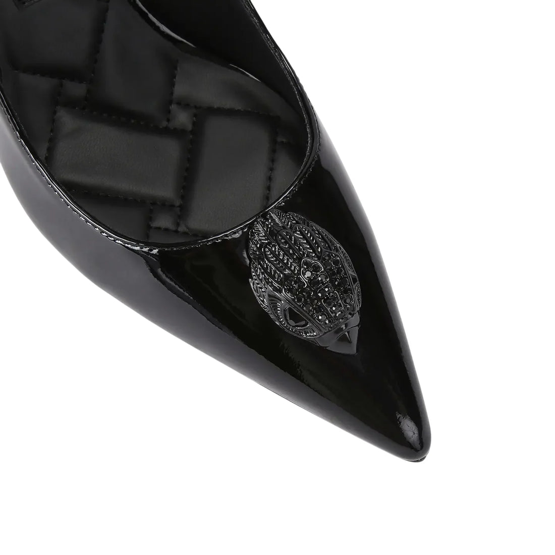 Kurt Geiger decollete a punta effetto vernice Belgravia nero