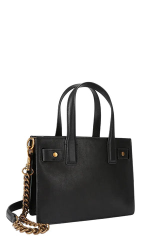 Kurt Geiger borsa a mano donna in pelle Sloane con tracolla nero 5838600109 BLACK KURT GEIGER 