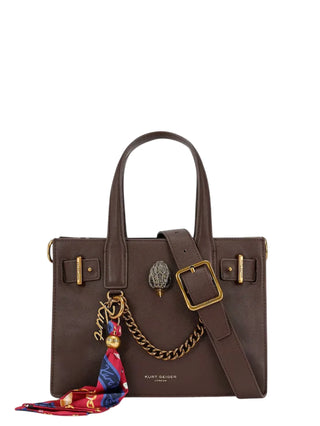 Kurt Geiger borsa in pelle donna Sloane con tracolla marrone 5838630109 BROWN KURT GEIGER 