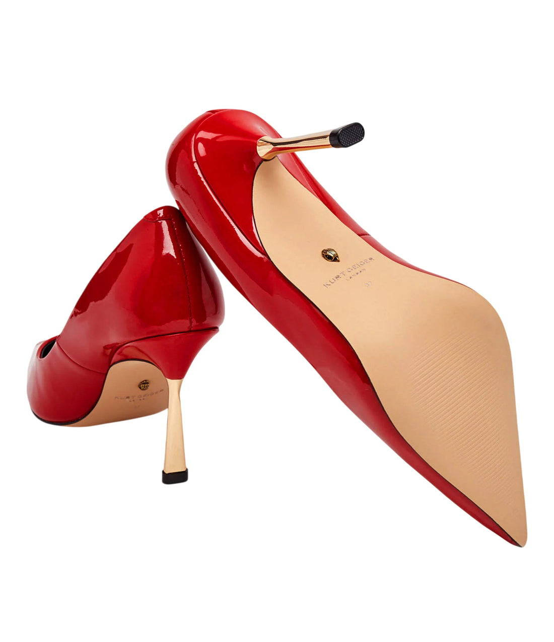 Kurt Geiger decollete a punta in vernice donna rosso
