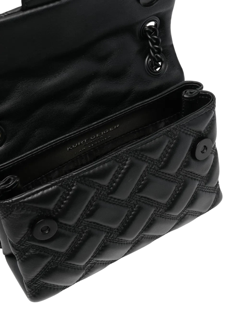 Kurt Geiger borsa a spalla Kensington in pelle trapuntata nero