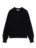 Lacoste maglia girocollo donna in lana Merinos nero
