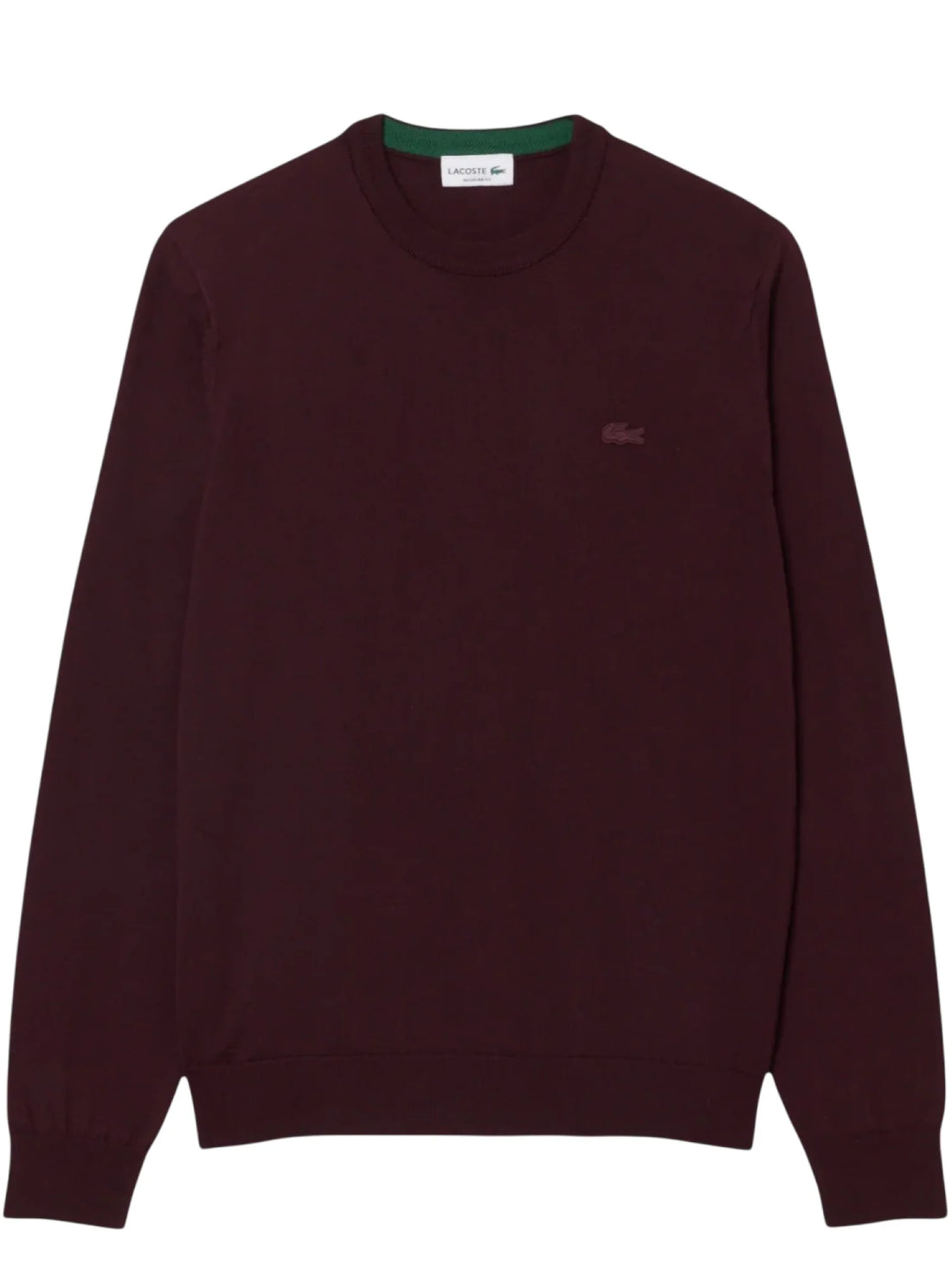 Lacoste maglia uomo in lana borgogna