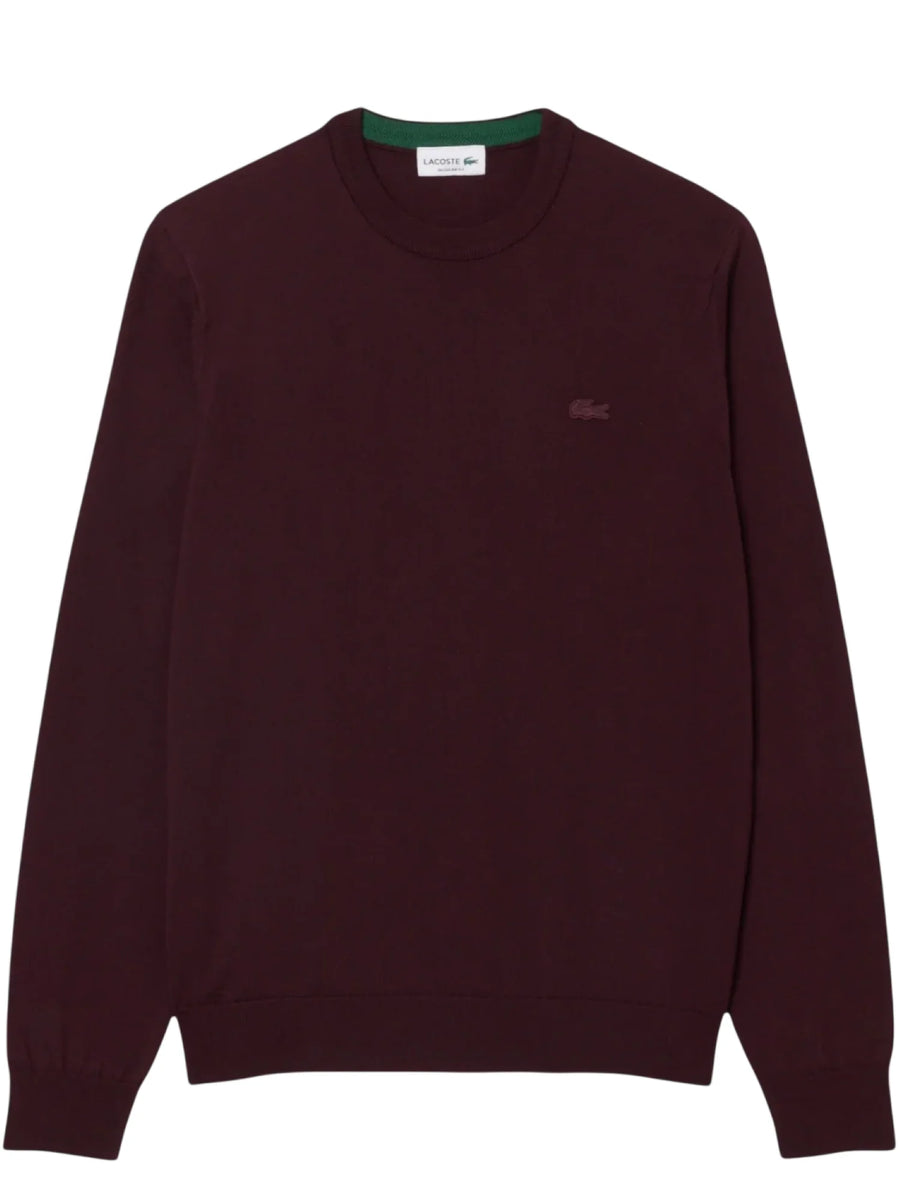 Lacoste maglia uomo in lana borgogna AH1969 3KE LACOSTE 