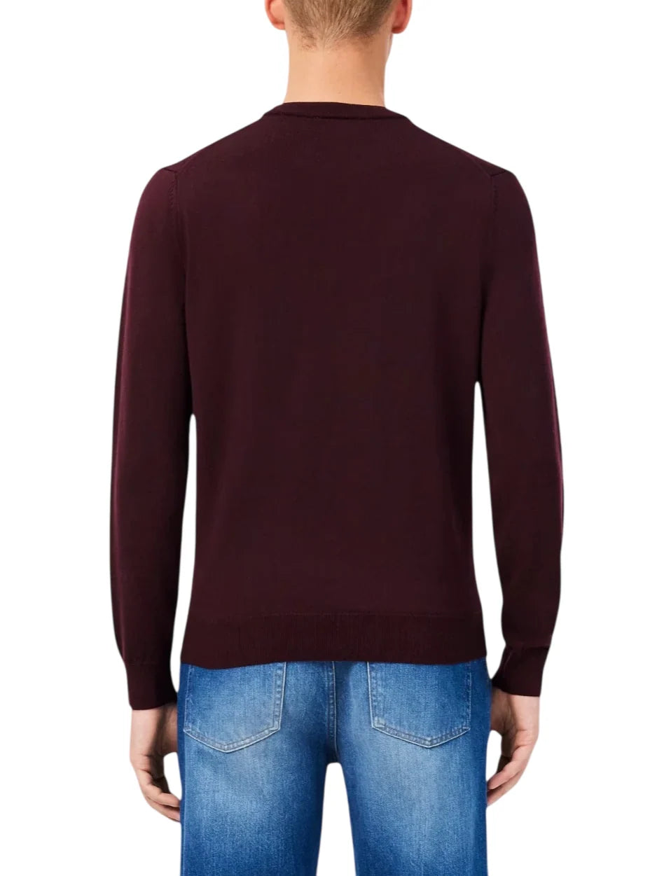 Lacoste maglia uomo in lana borgogna