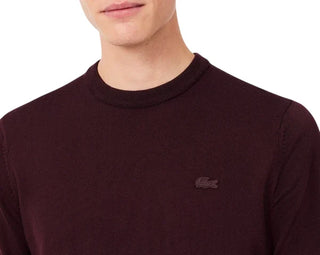 Lacoste maglia uomo in lana borgogna AH1969 3KE LACOSTE
