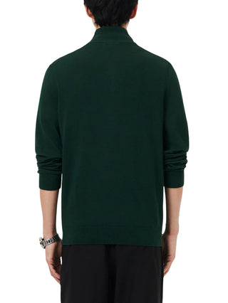 Lacoste maglia pullover mezza zip verde scuro AH1980 YZP LACOSTE 
