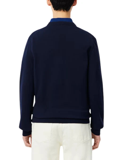 Lacoste maglia girocollo uomo in cotone blu