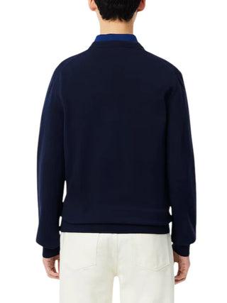 Lacoste maglia girocollo uomo in cotone blu AH1985 166 LACOSTE 