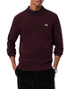 Lacoste maglia girocollo uomo in cotone bordeaux