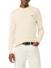 Lacoste maglia girocollo uomo in cotone panna