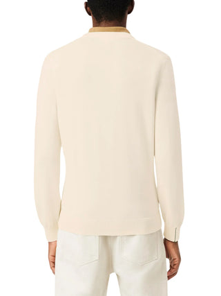 Lacoste maglia girocollo uomo in cotone panna AH1985 70V LACOSTE 
