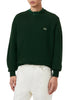 Lacoste maglia girocollo uomo in pura lana verde
