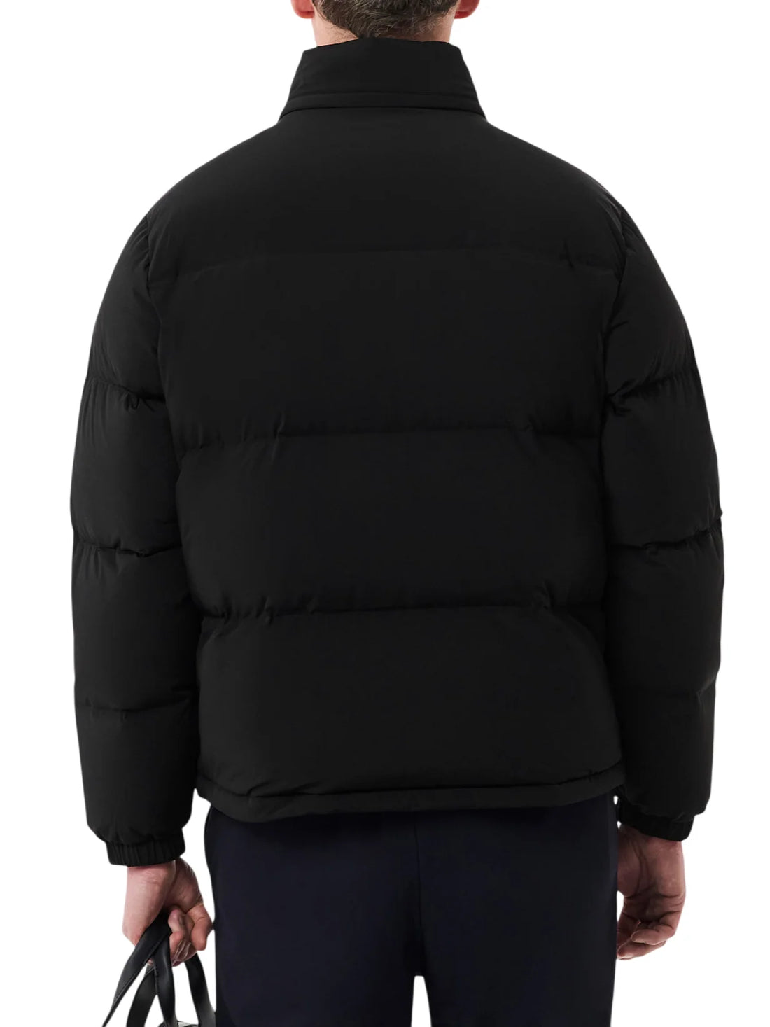 Lacoste piumino uomo impermabile con cappuccio nero