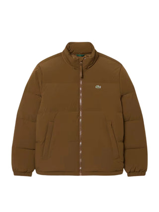 Lacoste piumino uomo impermabile con cappuccio marrone BH5154 DPD LACOSTE 