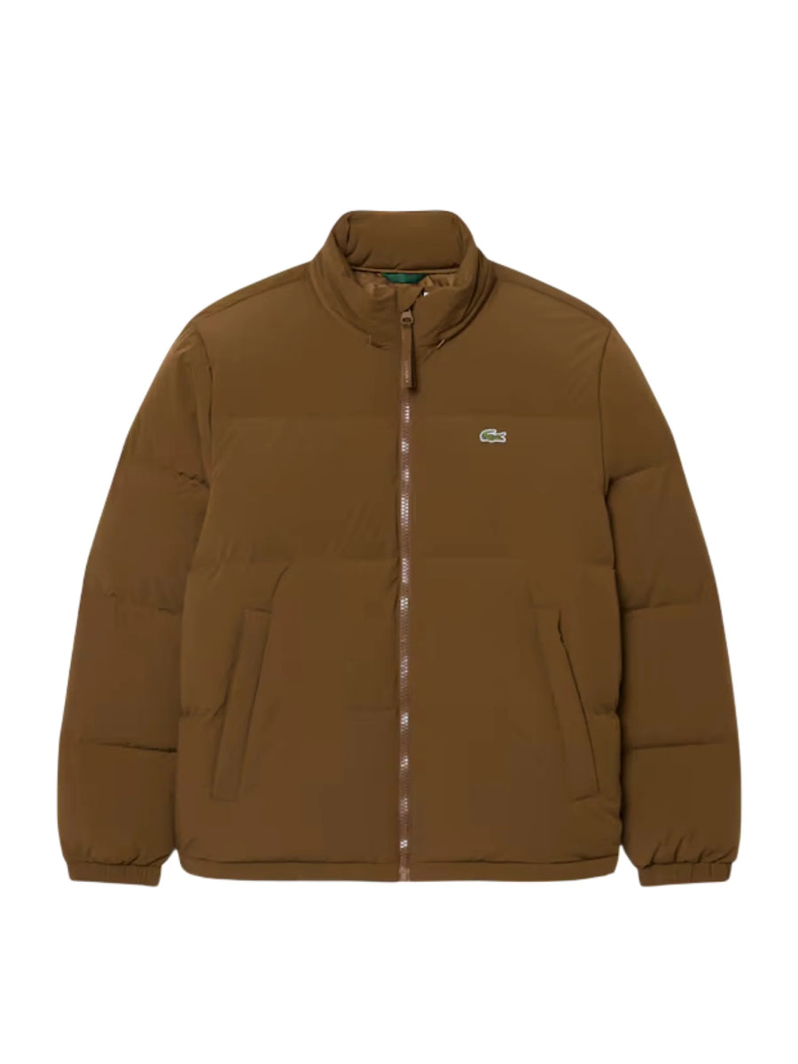 Lacoste piumino uomo impermabile con cappuccio marrone BH5154 DPD LACOSTE 