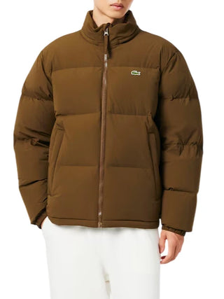 Lacoste piumino uomo impermabile con cappuccio marrone BH5154 DPD LACOSTE 