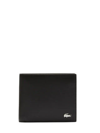 Lacoste portafogli uomo in pelle liscia nero NH1112 000 LACOSTE