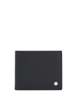 Lacoste portafogli uomo in tessuto Petit piquè nero NH5281 000 LACOSTE 