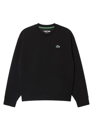 Lacoste felpa donna in tessuto interlock nero SF8874 031 LACOSTE 