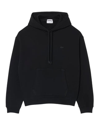 Lacoste felpa uomo con cappuccio in cotone nero SH7741 031 LACOSTE 