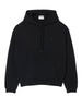 Lacoste felpa uomo con cappuccio in cotone nero