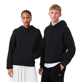 Lacoste felpa uomo con cappuccio in cotone nero SH7741 031 LACOSTE 