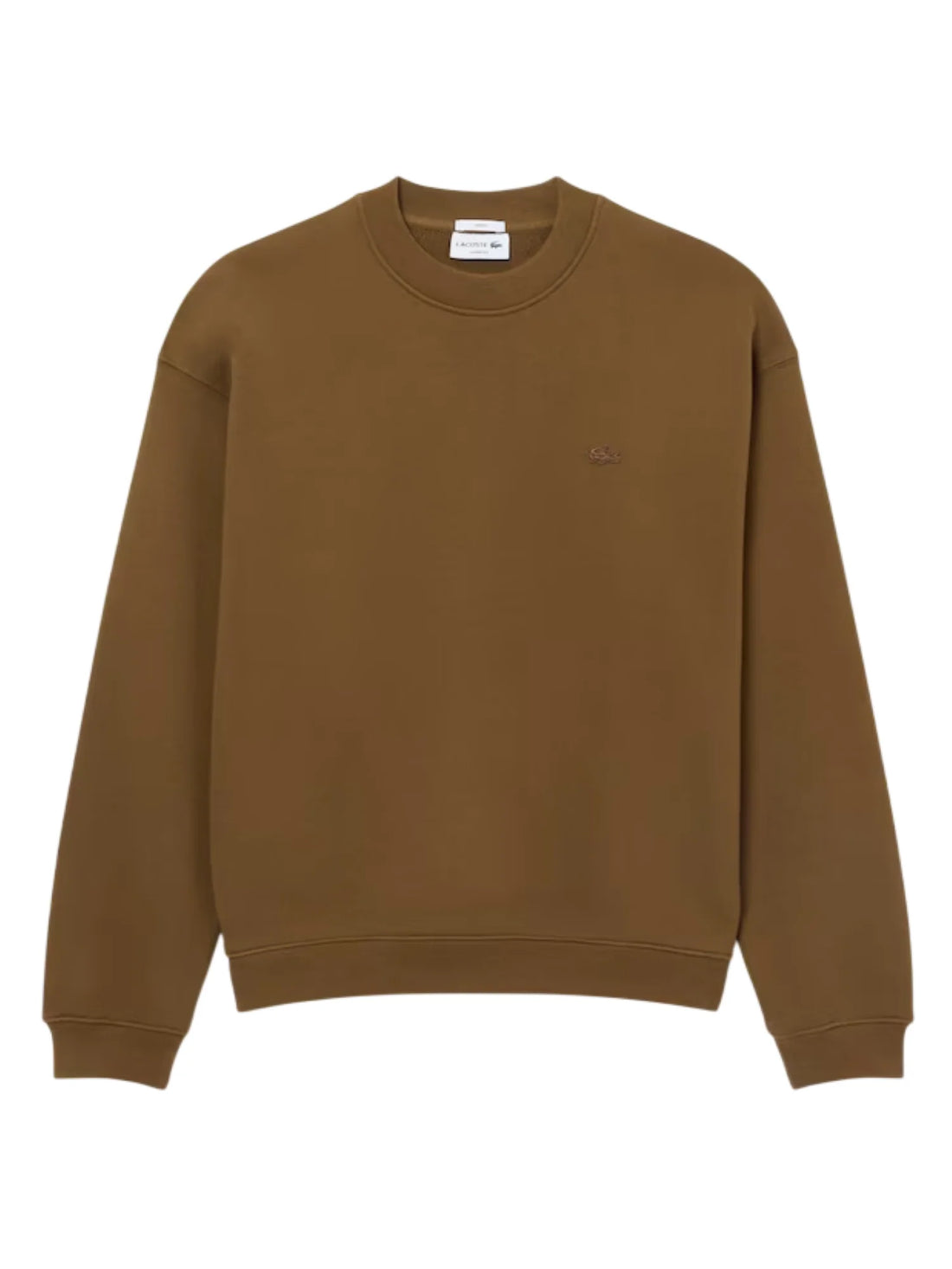 Lacoste felpa unisex oversize in caldo cotone marrone