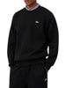 Lacoste felpa uomo in misto cotone felpato nero