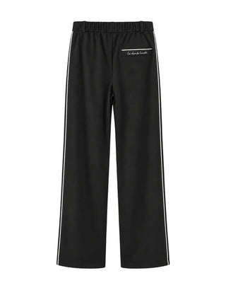 Lacoste pantaloni sportivi gamba larga donna nero XF8396 031 LACOSTE