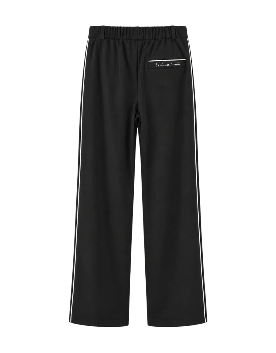 Lacoste pantaloni sportivi gamba larga donna nero XF8396 031 LACOSTE
