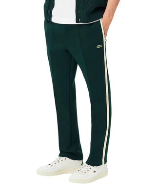 Lacoste pantaloni sportivi uomo con banda verde XH8615 YZP LACOSTE 