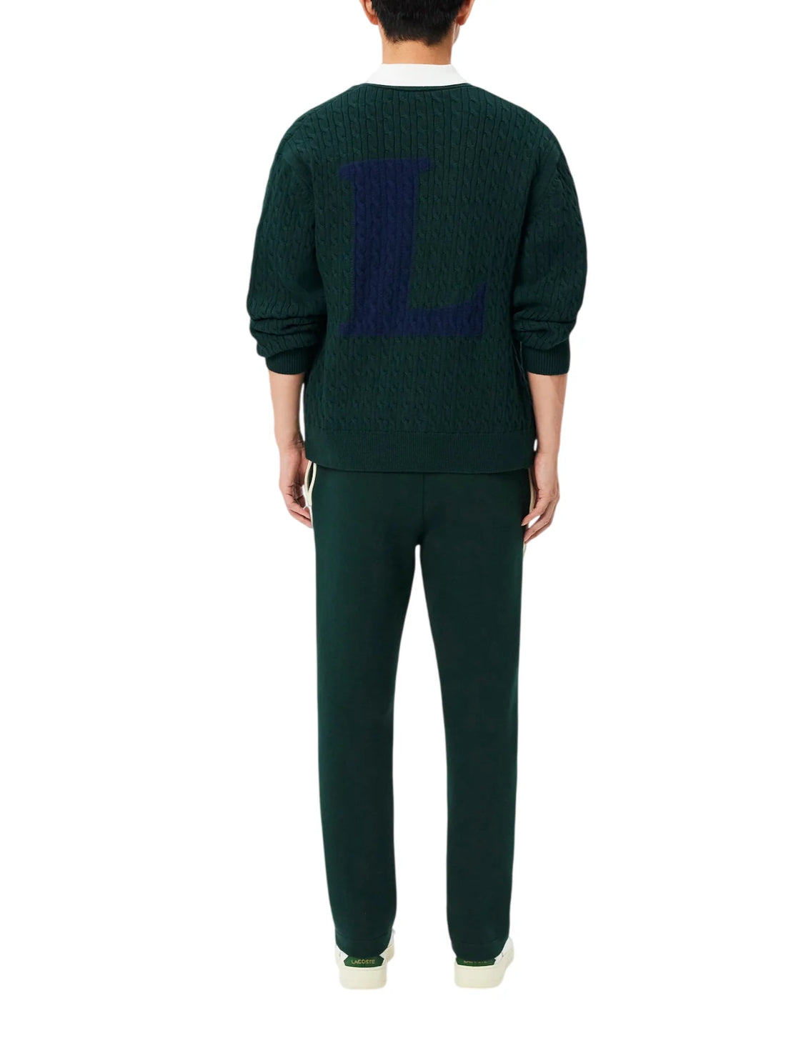 Lacoste pantaloni sportivi uomo con banda verde