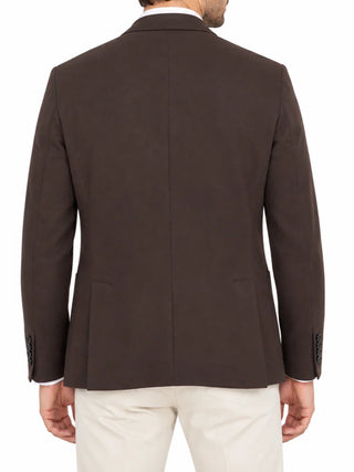 Le Braghe giacca blazer uomo monopetto misto viscosa marrone G525-2631 MORO Le Braghe