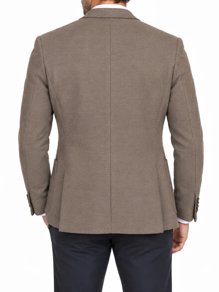 Le Braghe giacca blazer monopetto uomo tortora melange