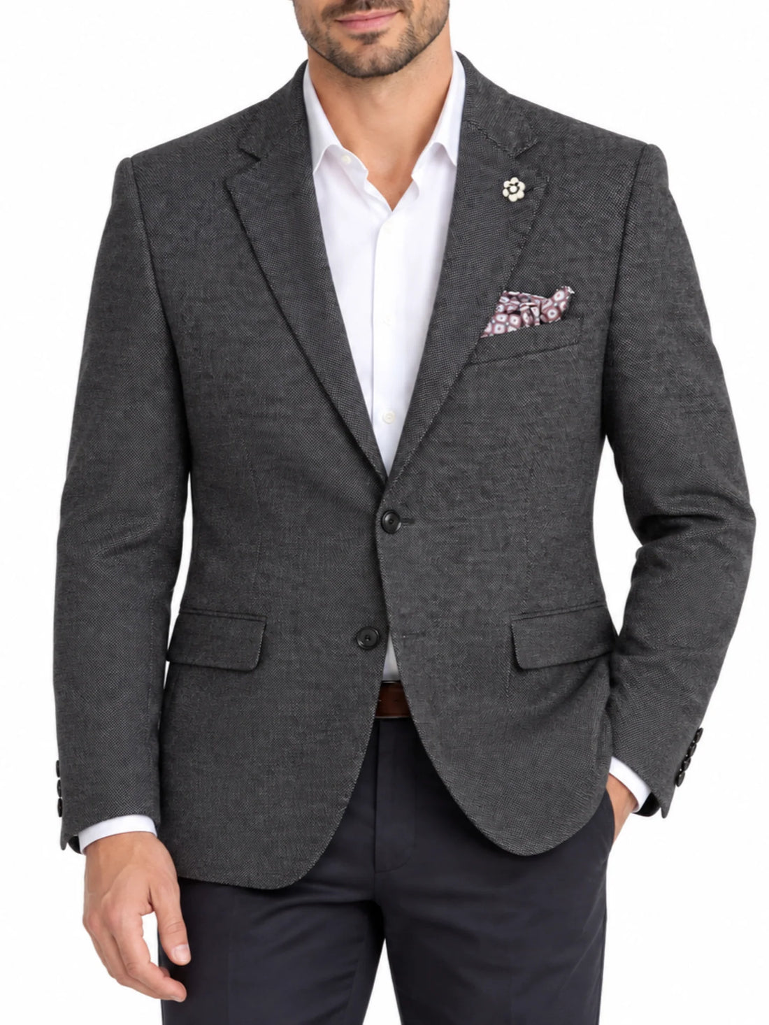 Le Braghe giacca blazer uomo monopetto nero