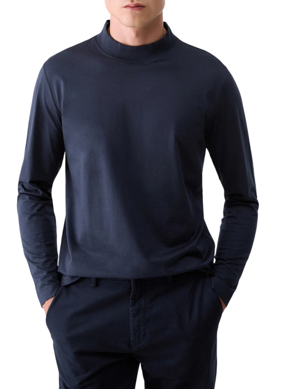Liu Jo T-shirt manica lunga uomo in cotone blu