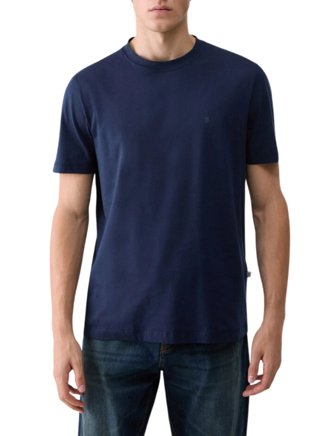 Liu Jo T-shirt uomo manica corta in cotone blu