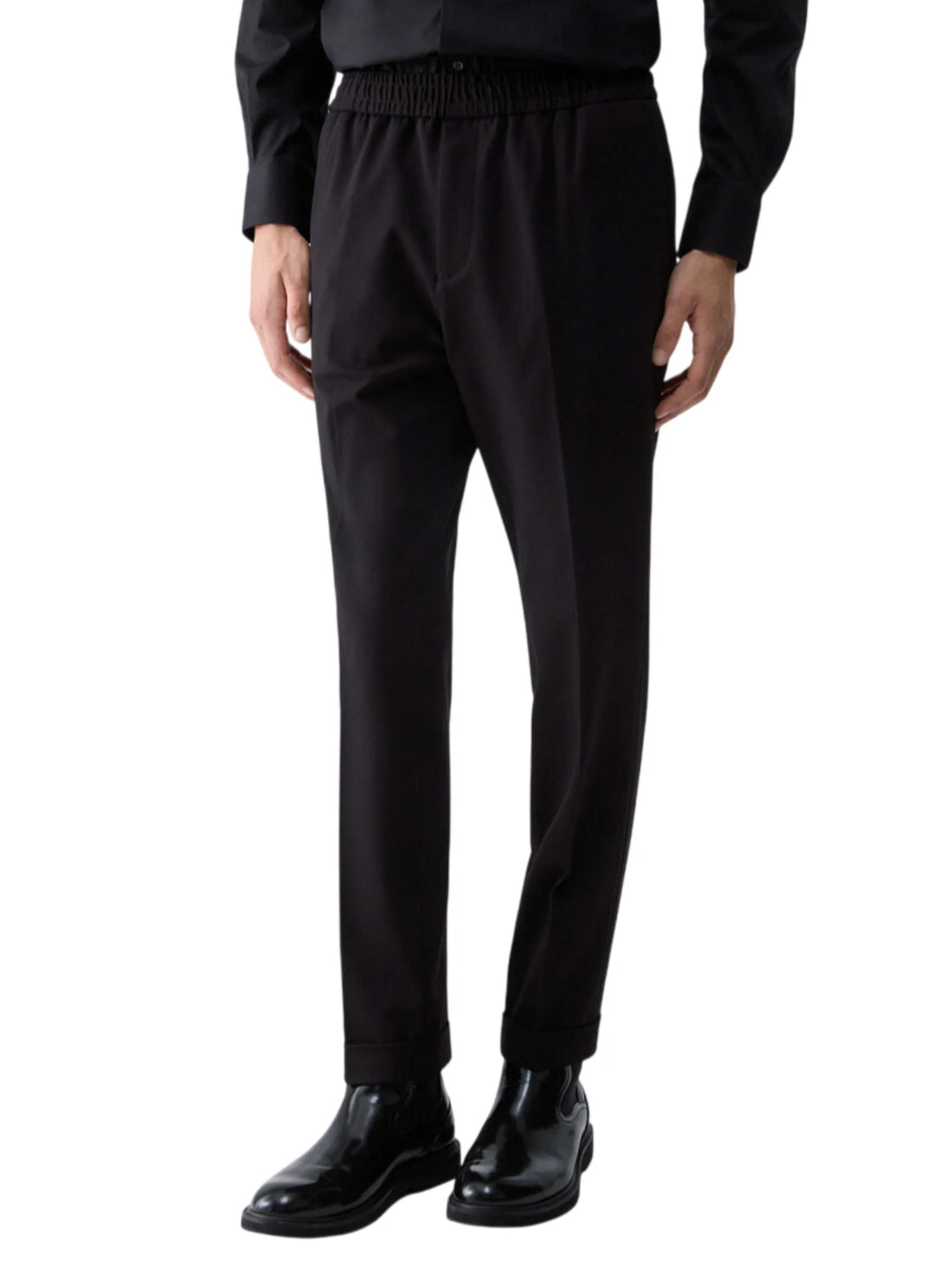 Liu Jo pantaloni uomo misto nylon e viscosa nero