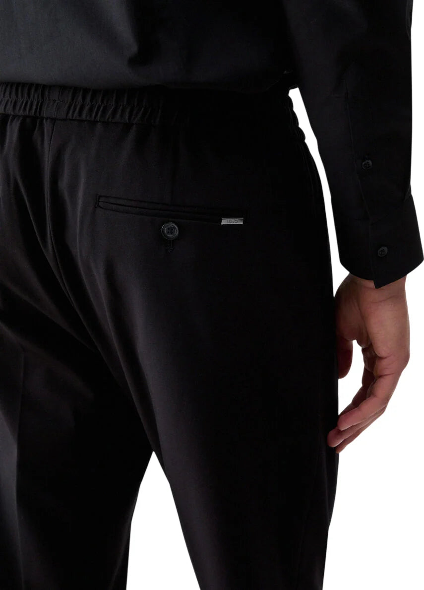 Liu Jo pantaloni uomo misto nylon e viscosa nero