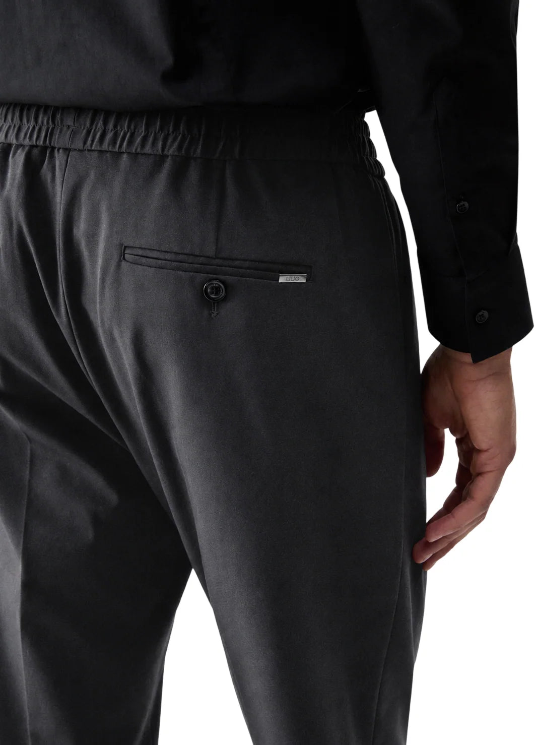 Liu Jo pantaloni uomo misto nylon e viscosa grigio