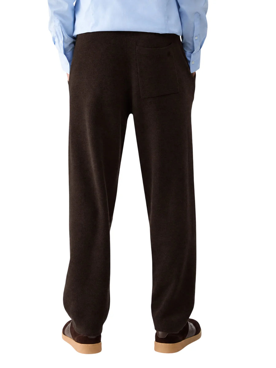 Liu Jo pantaloni uomo in maglia misto lana marrone QF6105MAB19 91106 LIU JO