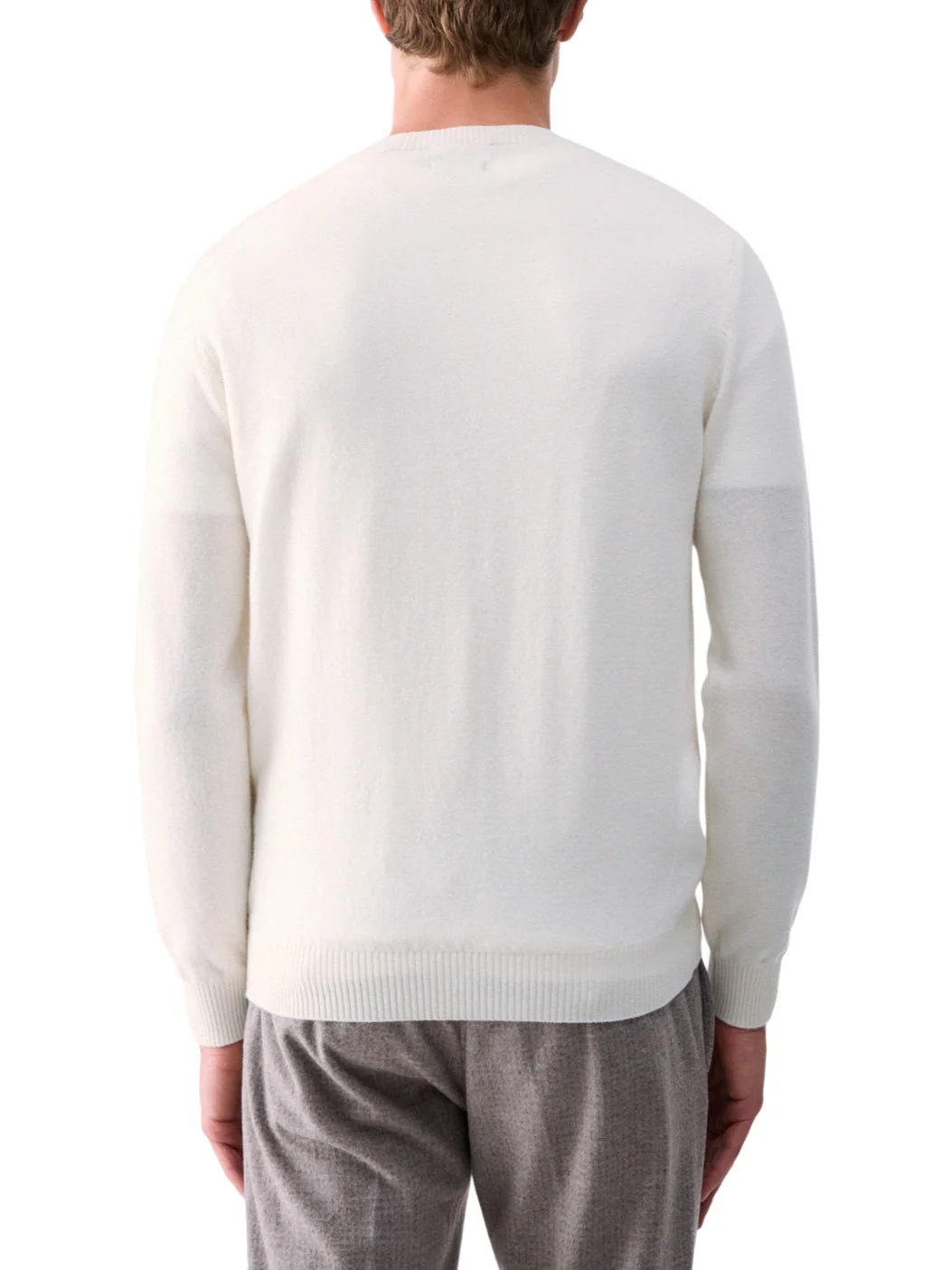 Liu Jo maglia uomo misto lana e cashmere color latte