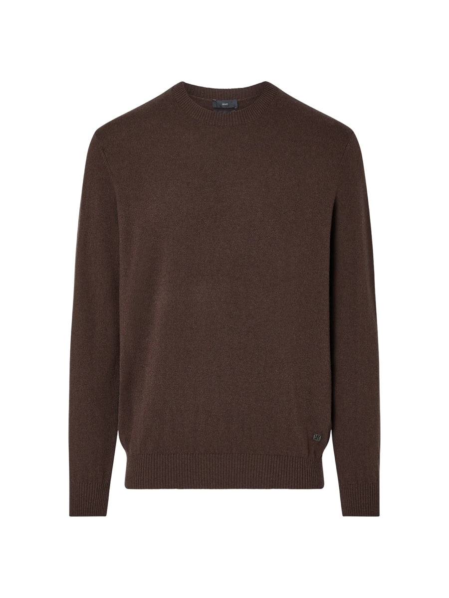 Liu Jo maglia uomo misto lana e cashmere marrone QF6145MA23P 91106 LIU JO 