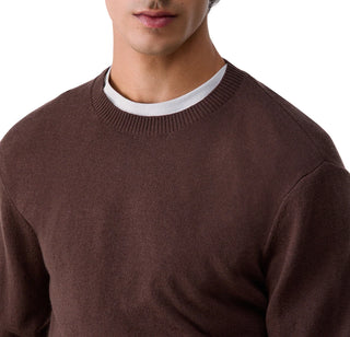Liu Jo maglia uomo misto lana e cashmere marrone QF6145MA23P 91106 LIU JO