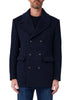 Liu Jo cappotto caban uomo misto lana e cashmere blu