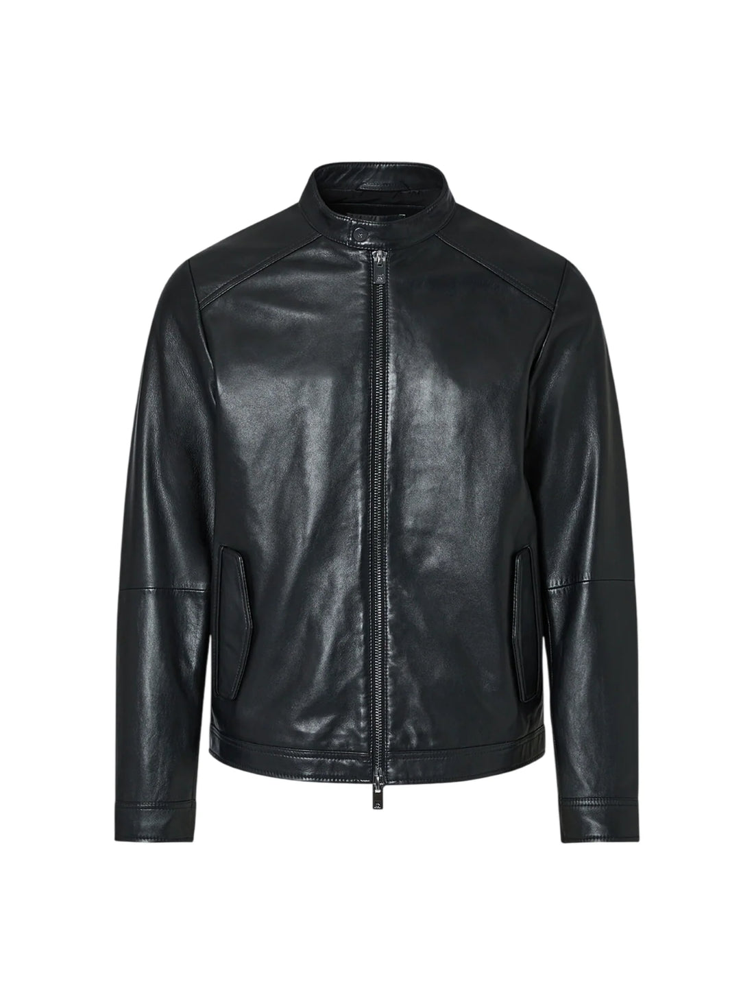 Liu Jo giubbino biker in pelle uomo nero